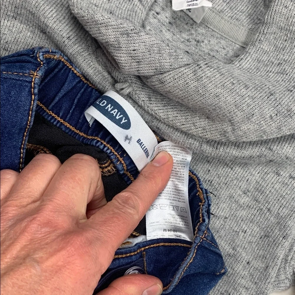 GAP Gray Hoodie and Blue Jeans Set